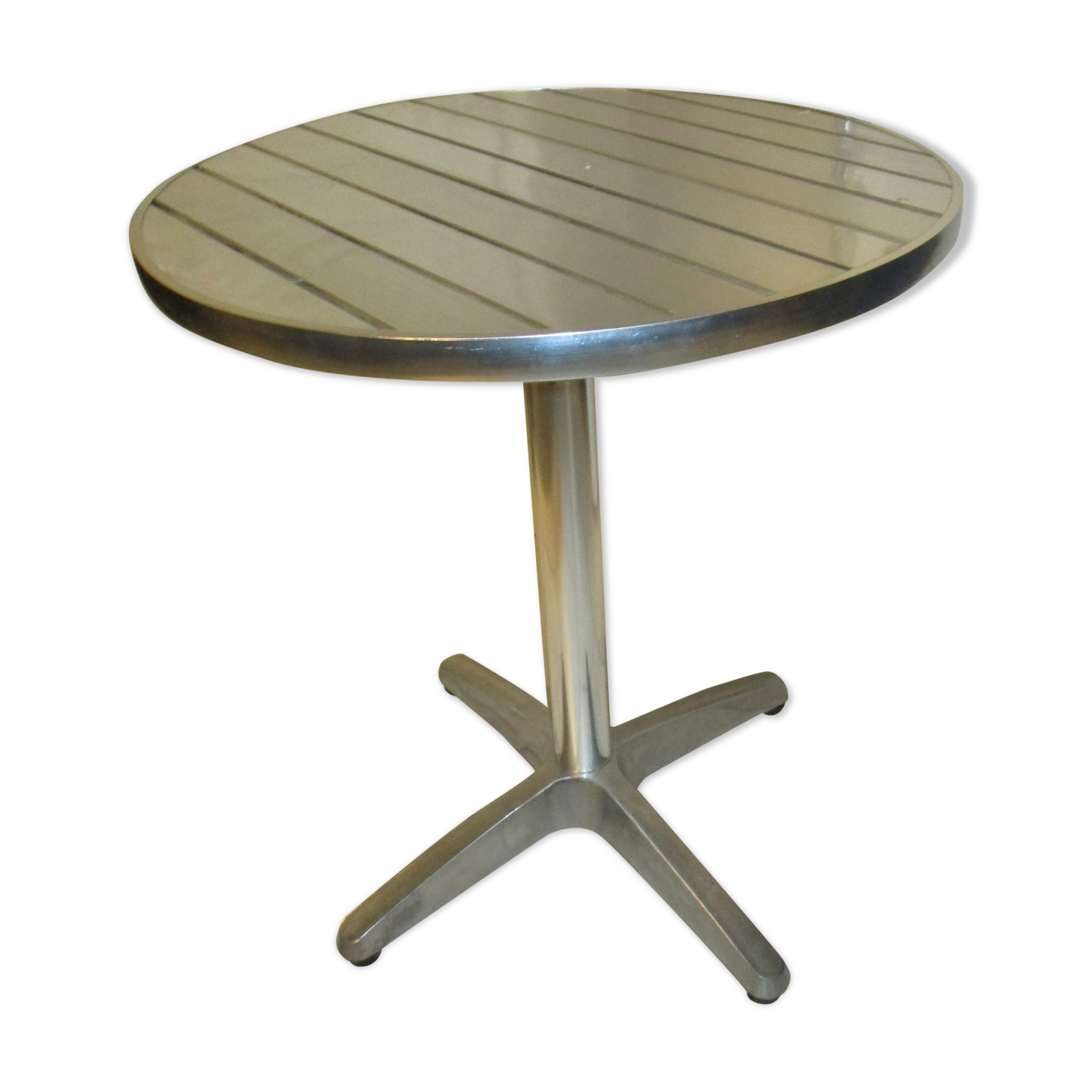 Table bistrot pliante alu