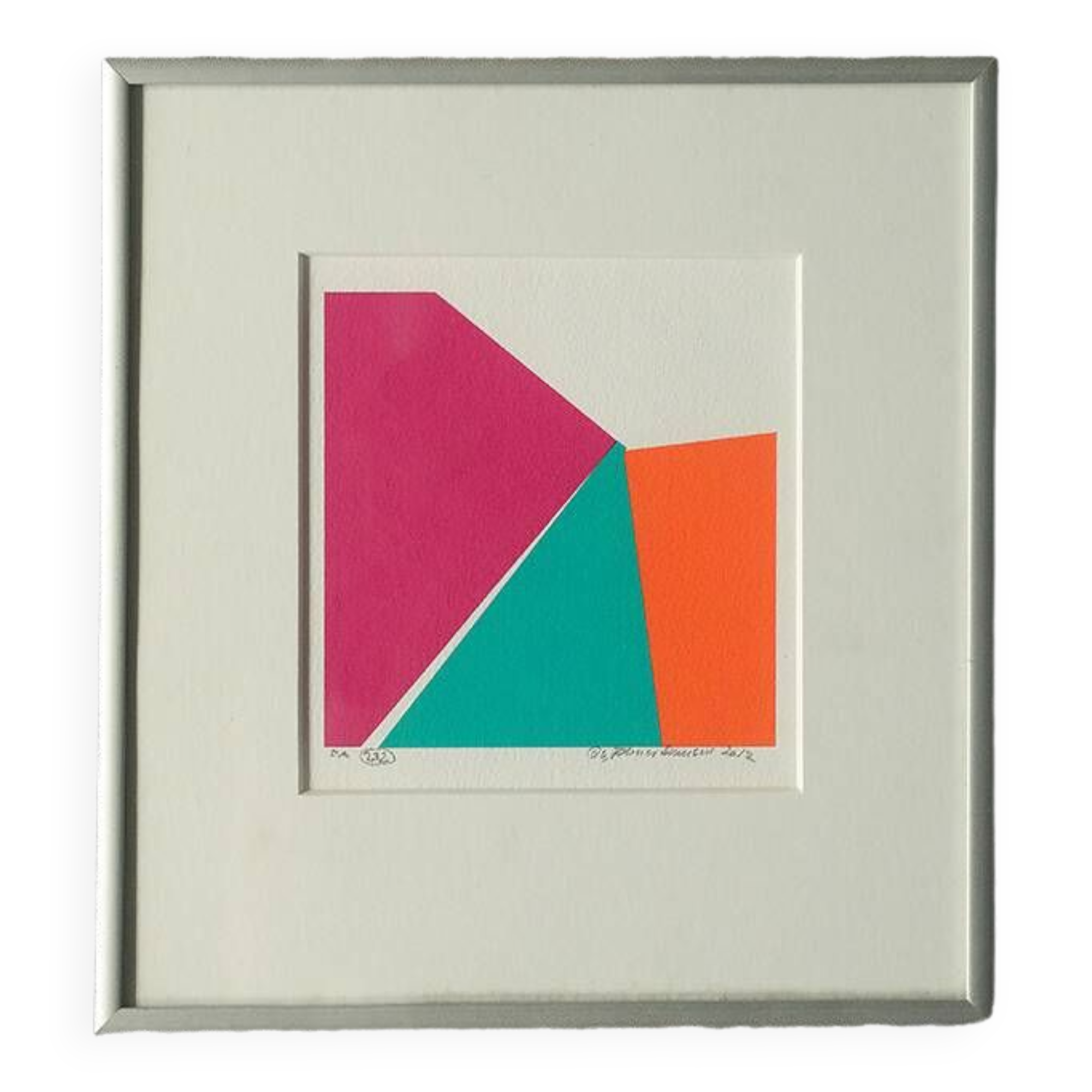 Ole Folmer Hansen, Composition, Sérigraphie, 2012, encadré
