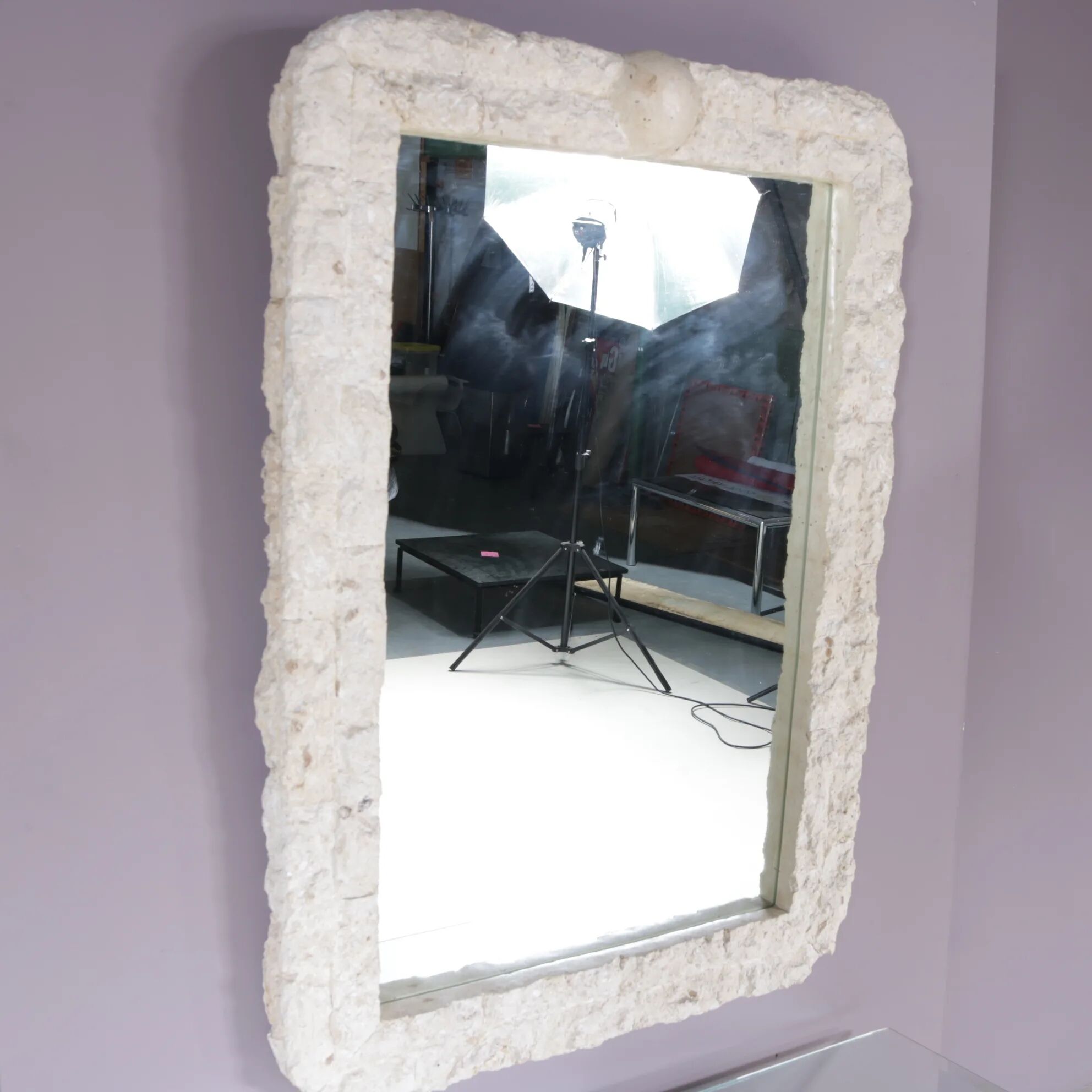 1980s console table with mirror by Magnussen Ponte, Italy