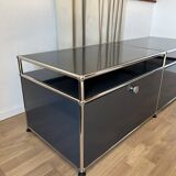 USM Haller TV cabinet in Anthracite Grey