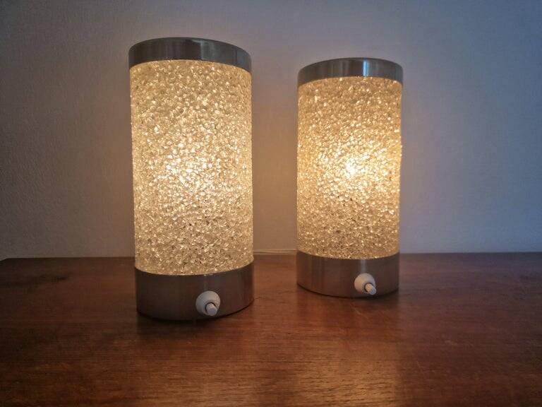 Pair of Midcentury Table Lamps Rockets AKA, Germany, 1970s