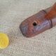 Coat rack 2 wooden hooks vintage
