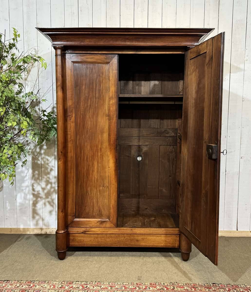 Armoire penderie Empire en merisier XIXème