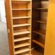 Scandinavian wardrobe 1960 honey color 4 doors L 205 cm