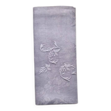 Old embroidered table napkin AC lilac