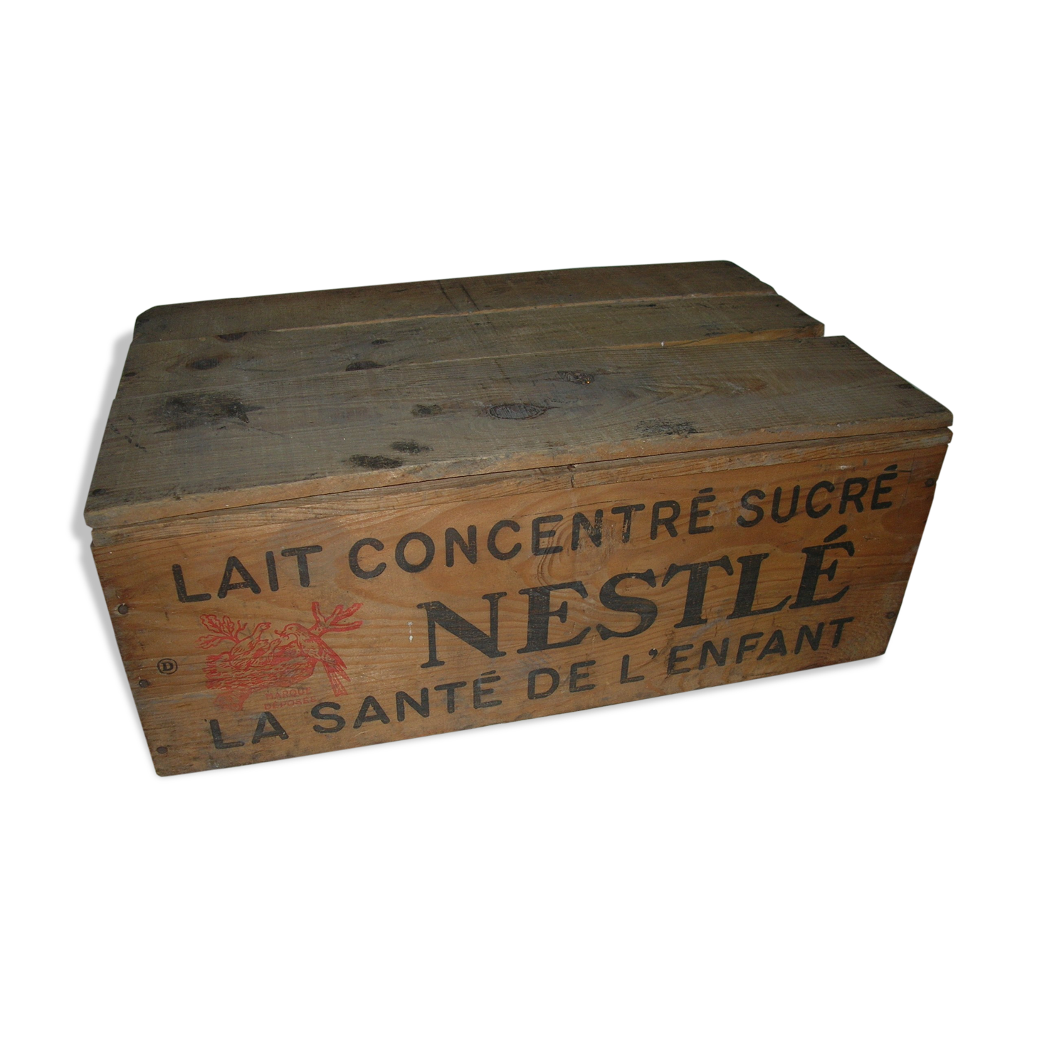 Nestle case in condensed milk wood before 1955