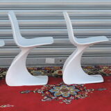 Set of four chairs " Naila " by Christian Adam. Edition Newform