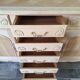Low buffet in renovated solid cherry wood – Reinterpreted Louis XV style – 250 cm