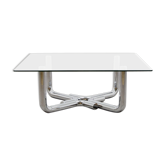 Table basse chrome 1970