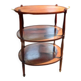 Mahogany dessert table with 3 tiers.