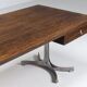 Trau Arredamenti Metallici S.P.A. large desk rosewood Italy 1960