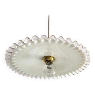 Vintage opaline pendant light