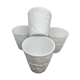 Set of 4 photophores in white biscuit