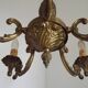French Vintage Art Nouveau Bronze 5 Light Traditional Style Chandelier 5483