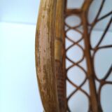 Vintage rattan magazine door