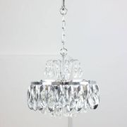 Petit chandelier en cristal viennois vintage, années 1970