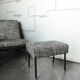 Armchair and ottoman designed by Paul Geoffroy, Airborne, France, 1960