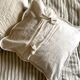 Housses de coussin en coton ancien en toile de Jouy