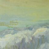 Painting “Under the Snow”, signed J.J Duboc – 1980