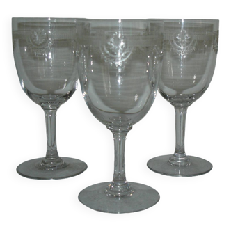 Saint louis manon 3 crystal red wine glasses - 15.5 cm