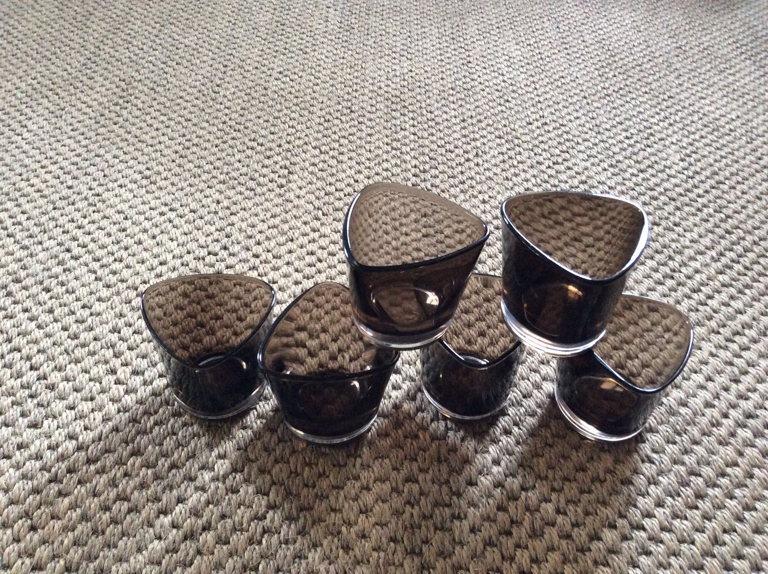 Series of 6 glasses