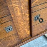 Vintage display cabinet compass legs 1950