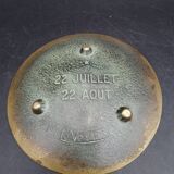 Bronze bowl sign of the zodiac "lion" signed max le verrier