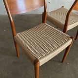 Pair of teak chairs
