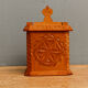 Carved wooden salt box, Savoie, Queyras