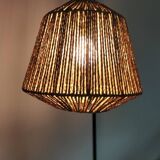Floor lamp with magazine rack and shelf 50's