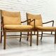 Set of 2 vintage Ole Wanscher chairs | Colonial chair | Leather