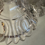 Pair of cut glass candlesticks – Napoleon III period