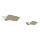 Pair of vintage wall sconces, matte white metal, France, 1970.
