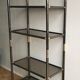 Metal and glass shelf - Italy, 1970s