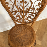Rattan chair peacock inspiration Emmanuelle