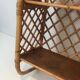 Rattan wall shelf. Attributed to Audoux-Minet