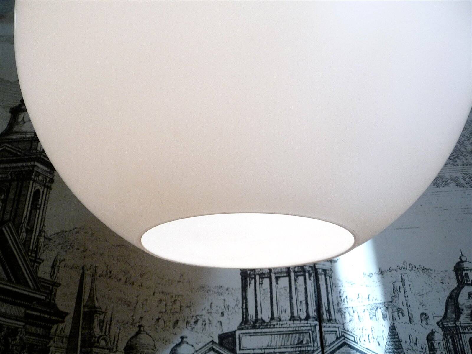 Large opal glass lamp by Vilhelm Wohlert for Louis Poulsen, Denmark 1960s