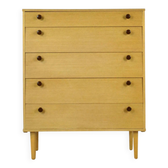 Midcentury 'Avalon' Teak Tallboy / Chest Of Drawers. Vintage Modern