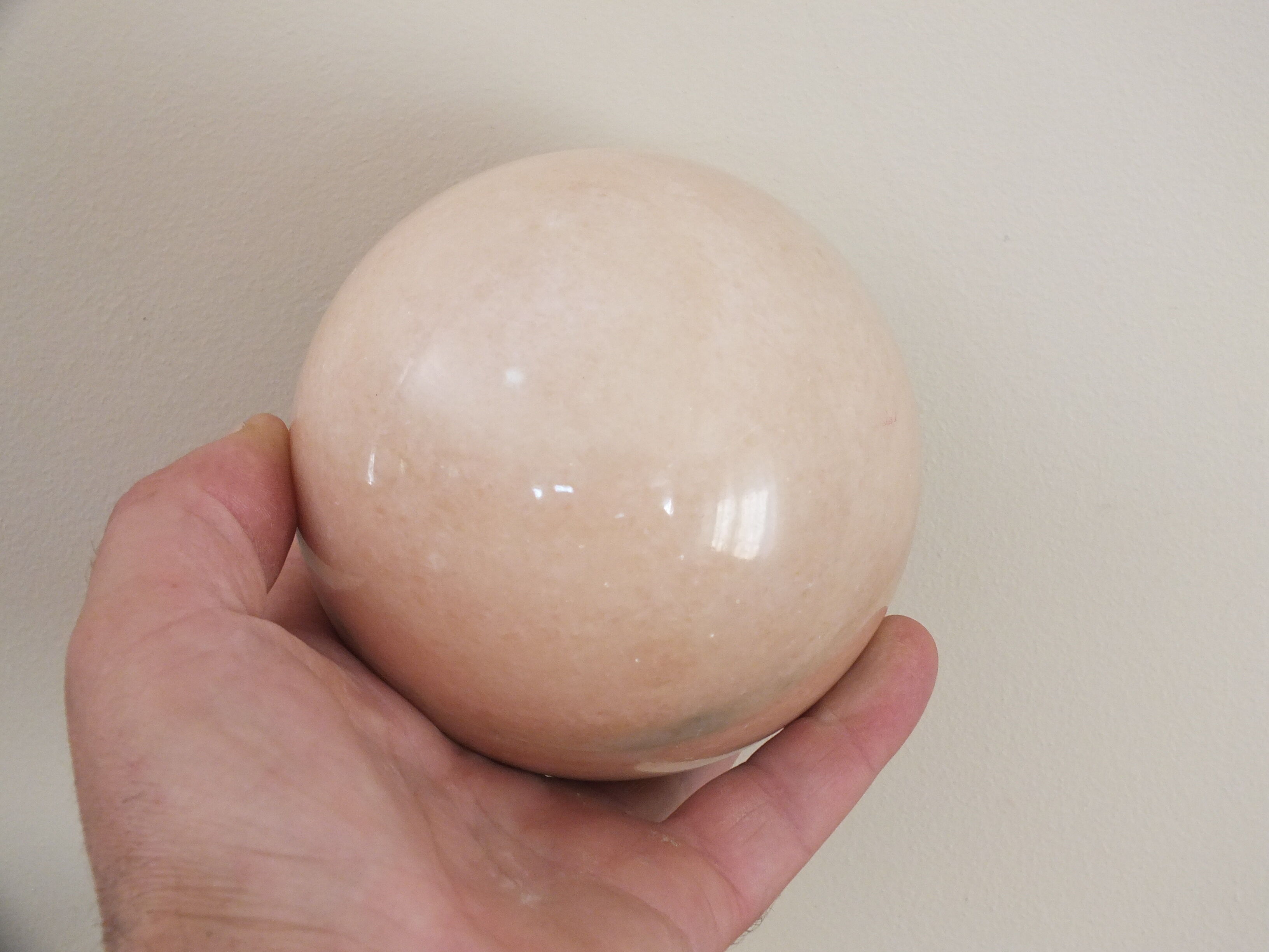 Decorative mineral ball or sphere of marble or other No. 11