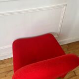 Vintage wool fireside chair
