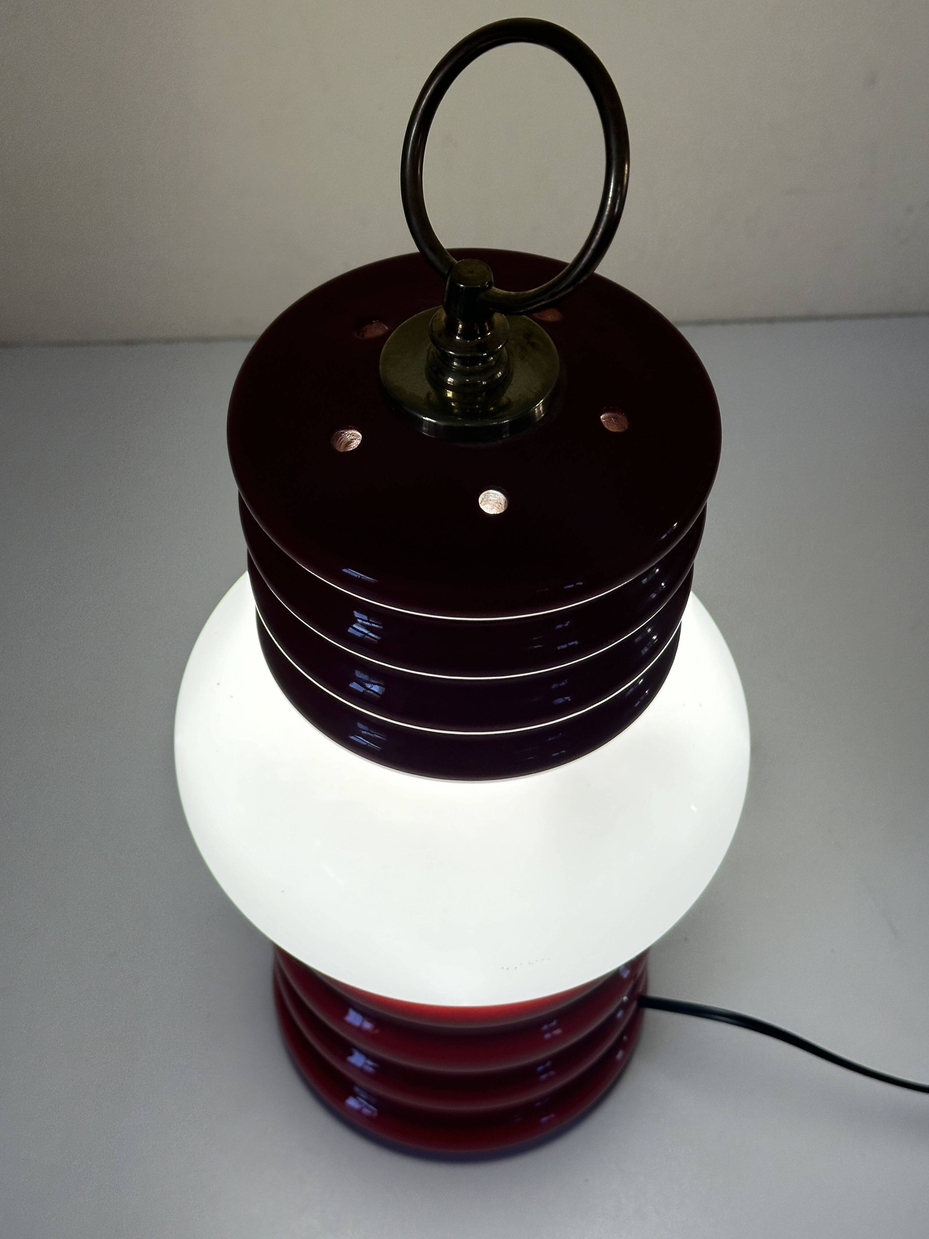 Vintage 70s ceramic design lantern lamp