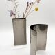 Paire de vases sculpturaux en aluminium, 1980s