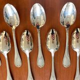 Christofle ribbons, 61-piece flatware set, excellent condition