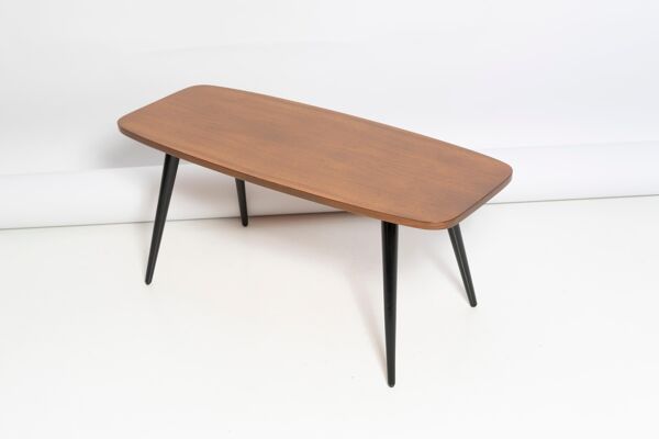 Table basse vintage en bois de hêtre d'Europe, années 1960