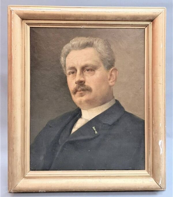 Portrait ancien - huile sur toile