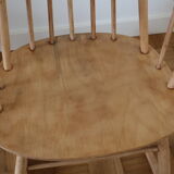 Scandinavian rocking-chair light beech