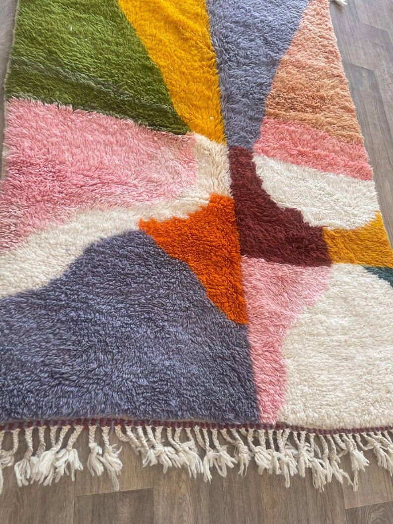 Tapis multicolore en laine naturel 300/200cm