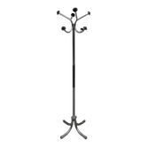 80s chrome metal coat rack