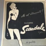Vintage advertising to frame scandal