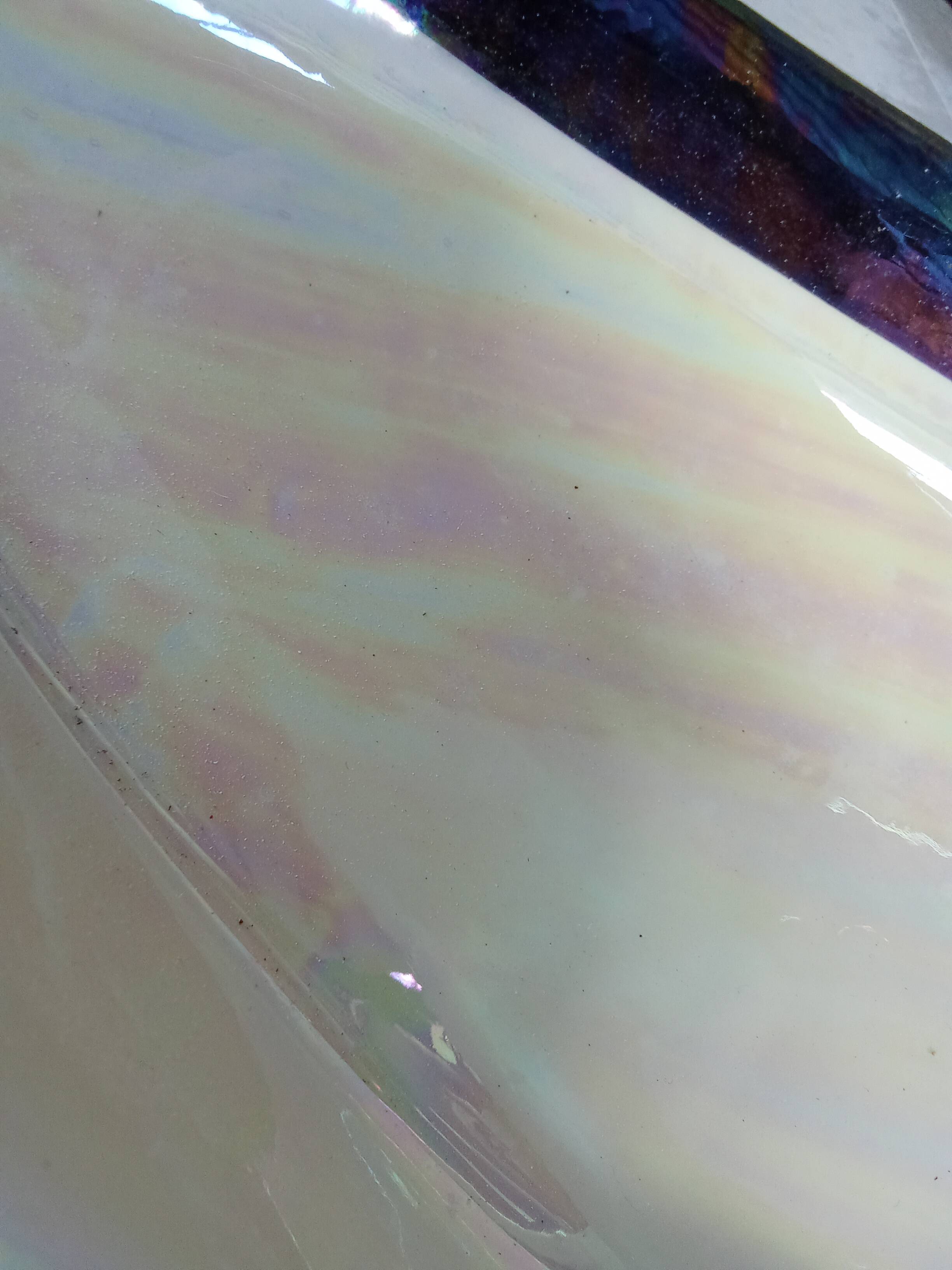 Large iridescent Verceram ceramic bowl